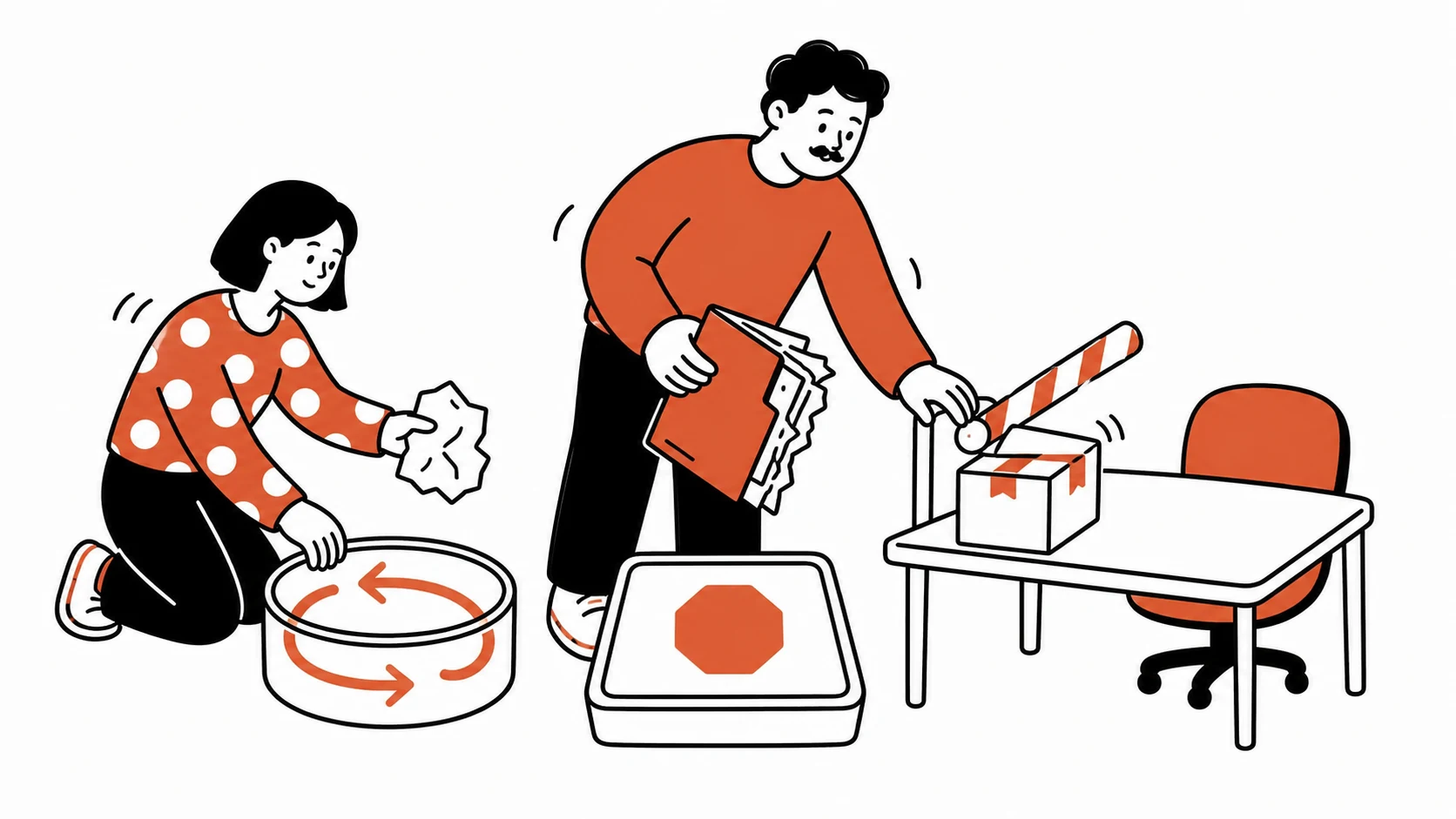 서로 다른 실패 문서가 재시도와 중단, 사람 검토 경로로 구분되는 장면